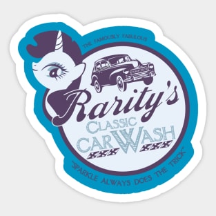 Rarity's Classic Car Wash Sticker